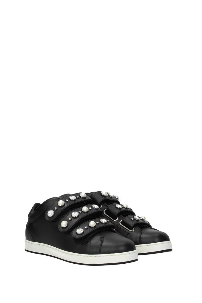 商品Jimmy Choo|Sneakers Leather Black,价格¥2846,第2张图片详细描述