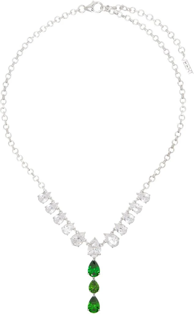 商品VEERT|White Gold 'The Drop Chain' Necklace,价格¥3186,第1张图片