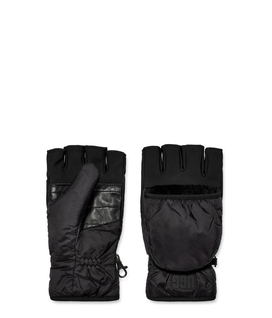 商品UGG|Water-Resistant Recycled Nylon Flip Mitten with Recycled Micofur Lining,价格¥530,第1张图片