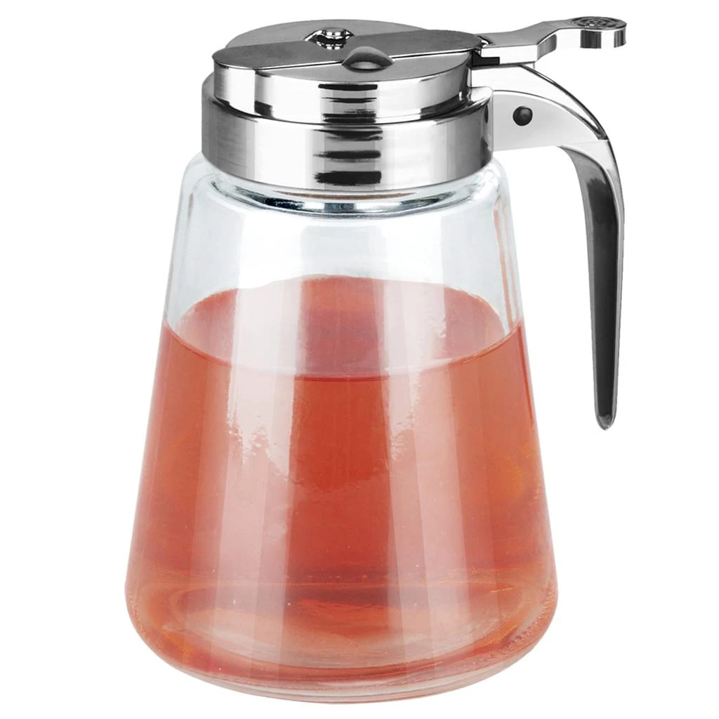 商品Home Basics|Home Basics Classic No-Drip Syrup Dispenser, Clear,价格¥103,第1张图片