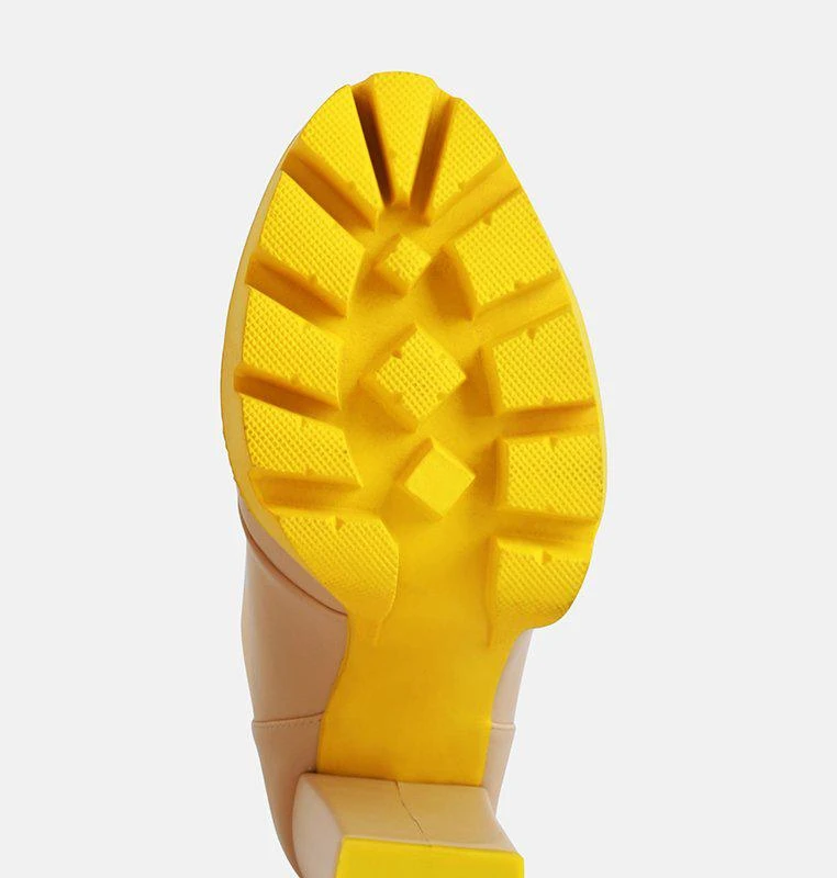商品London Rag|Larch Cushion Collared Biker Boot,价格¥854,第2张图片详细描述