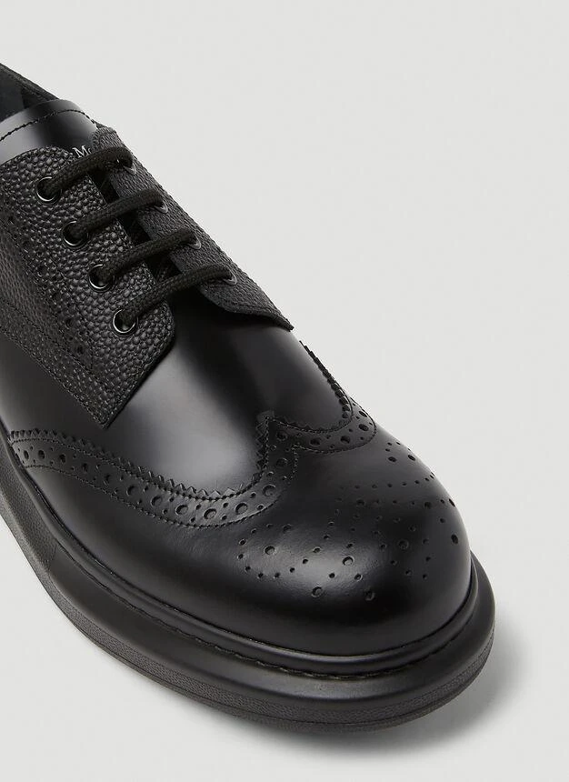 Platform Brogue Lace-Up Shoes in Black 商品