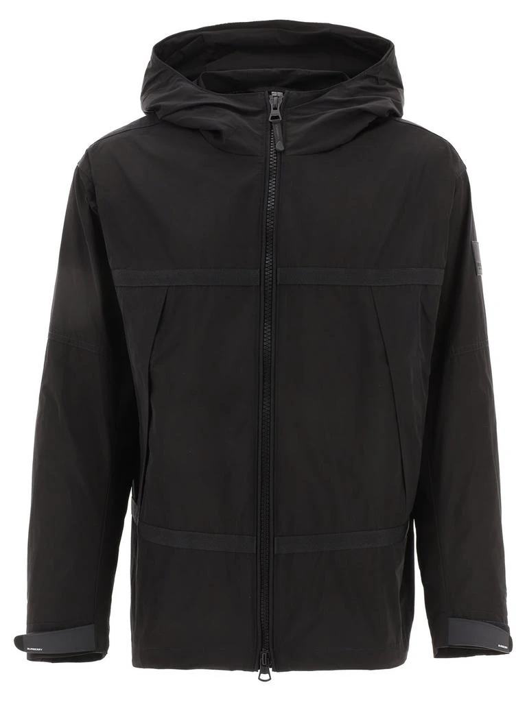 商品Burberry|Burberry Zipped Hooded Windbreaker,价格¥5778,第1张图片
