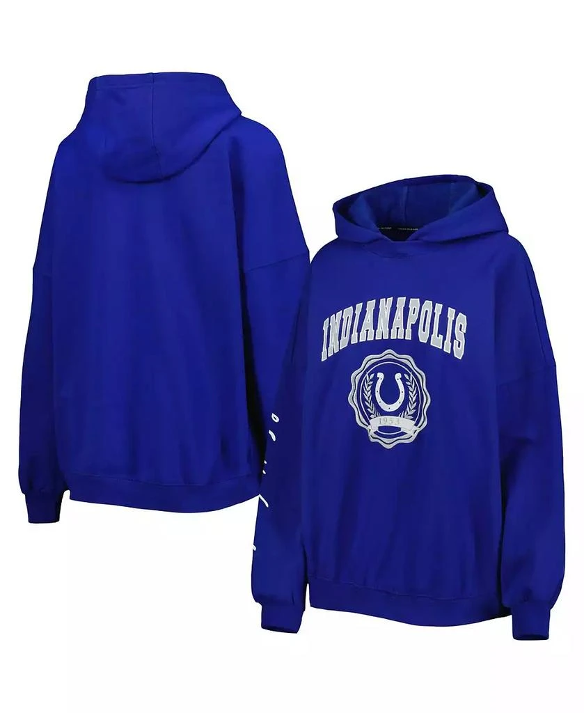 商品Tommy Hilfiger|Women's Royal Indianapolis Colts Becca Drop Shoulder Pullover Hoodie,价格¥501,第1张图片