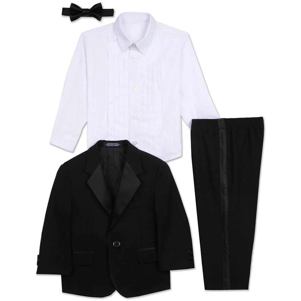 商品Nautica|Baby Boys Tuxedo Suit, Shirt and Bowtie, 4 Piece Set,价格¥591,第2张图片详细描述
