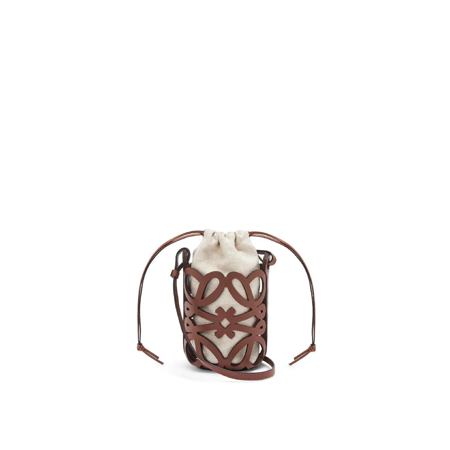 商品Loewe|【预售】 罗意威 25春夏 女士 收纳包 Anagram cut-out pocket in classic calfskin and canvas C922Y62X07-3892 ,价格¥7721,第1张图片