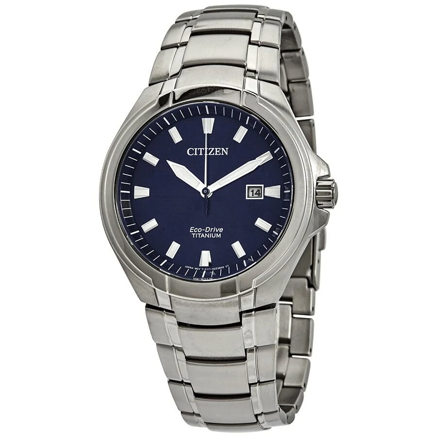 商品Citizen|Paradigm Super Titanium Eco-Drive Blue Dial Men's Watch BM7431-51L,价格¥1945,第1张图片