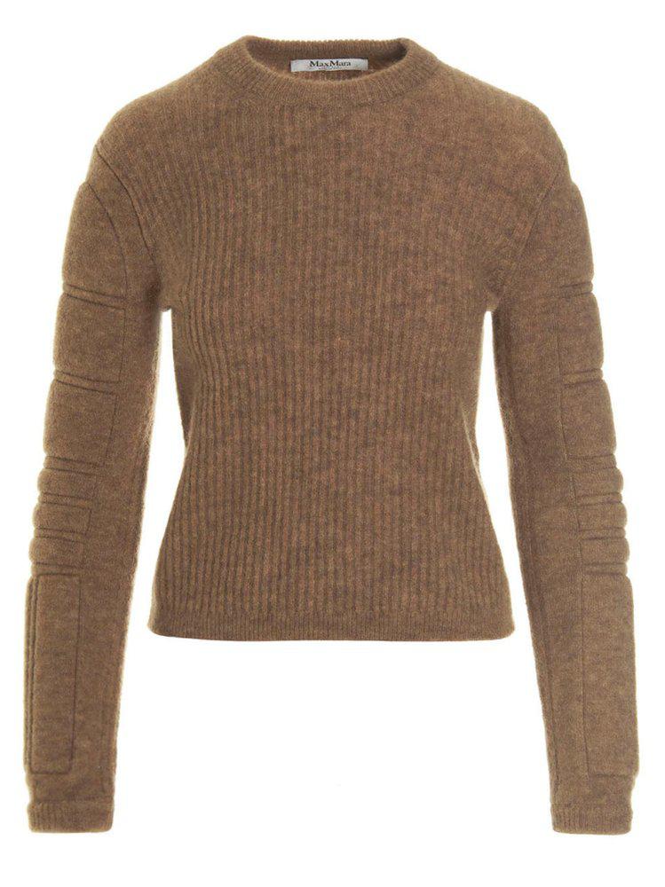 Max Mara Smirne Long Sleeved Crewneck Sweater商品第1张图片规格展示