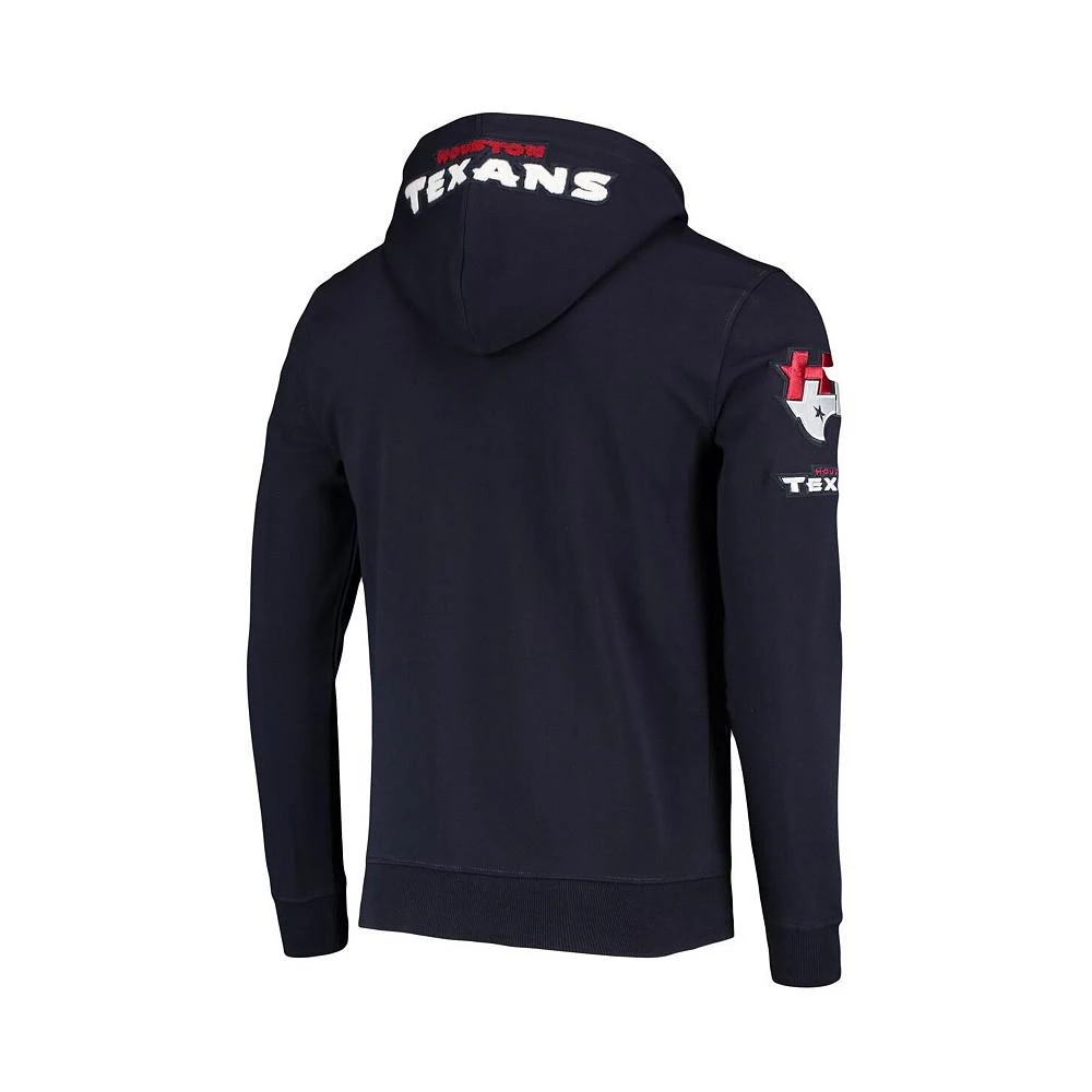 商品Pro Standard|Men's Navy Houston Texans 4-Hit Full-Zip Hoodie,价格¥659,第2张图片详细描述