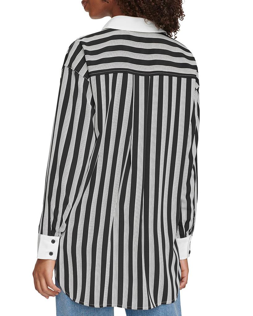 Oversized Stripe Shirt商品第2张图片规格展示