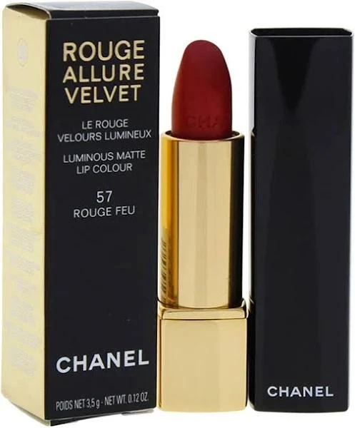 商品Chanel|Chanel 香奈儿炫亮魅力唇膏丝绒系列 #57 Rouge Feu (3.5g),价格¥620,第1张图片