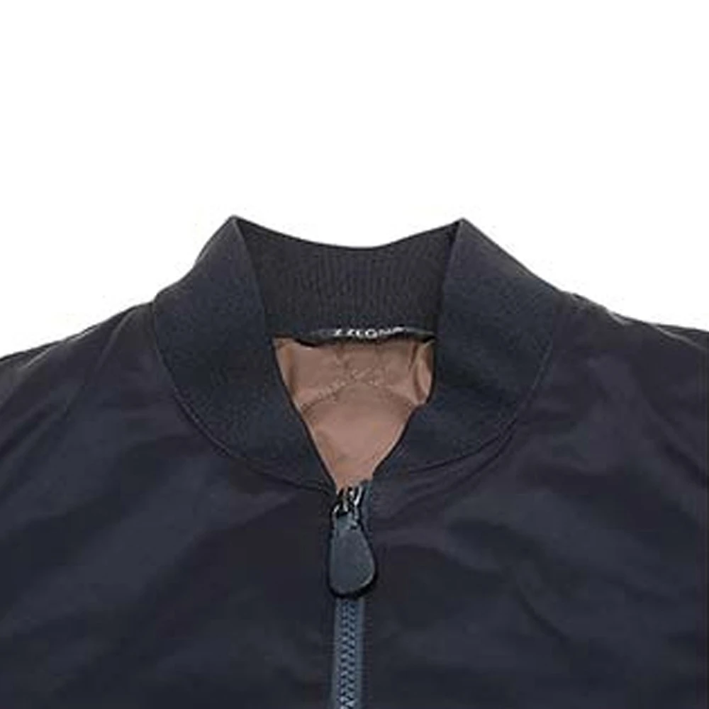 ZEGNA 男士藏蓝色聚酯纤维棒球服棉服夹克 VT011-ZZ039-B09 商品