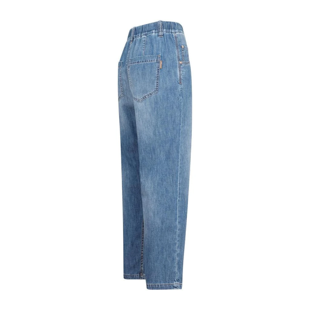 商品Brunello Cucinelli|Brunello Cucinelli High Waist Cropped Jeans,价格¥5692,第3张图片详细描述