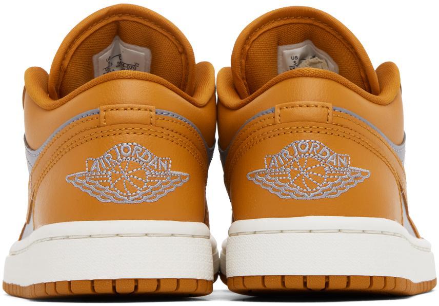 商品Jordan|Orange & Gray Air Jordan 1 Low Sneakers,价格¥1172,第4张图片详细描述