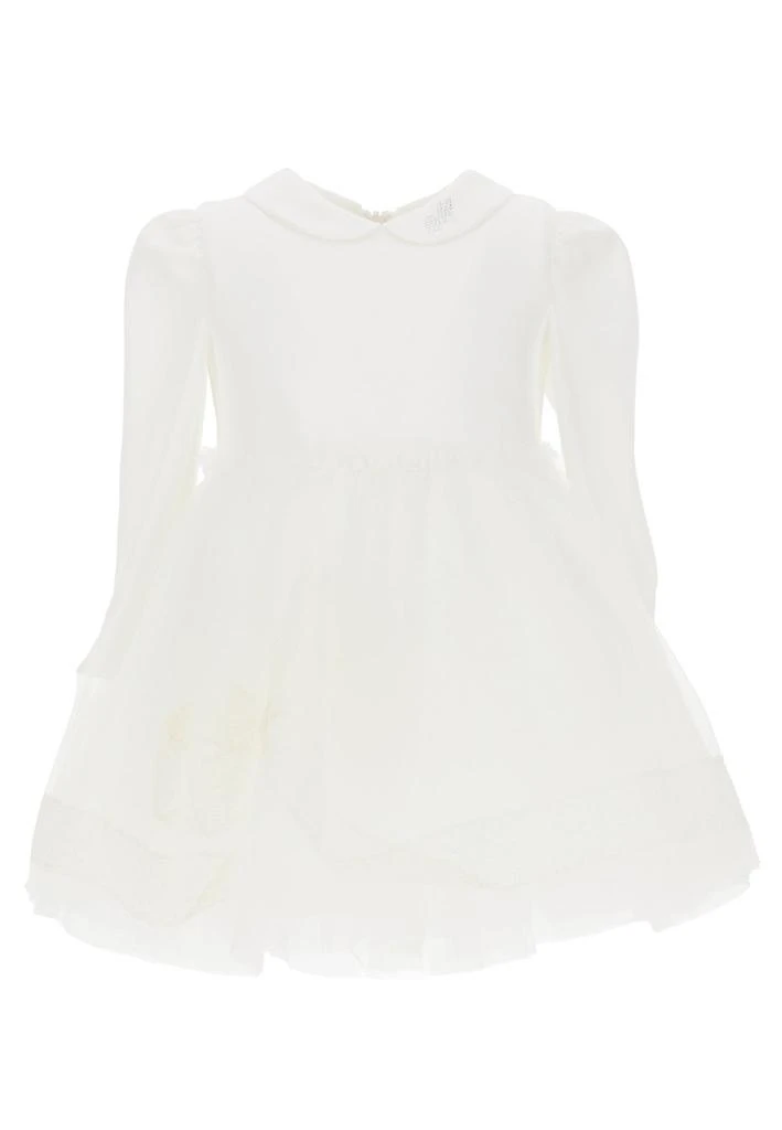 商品MONNALISA|Monnalisa Long-Sleeved Flared Tulle Dress,价格¥1331,第1张图片