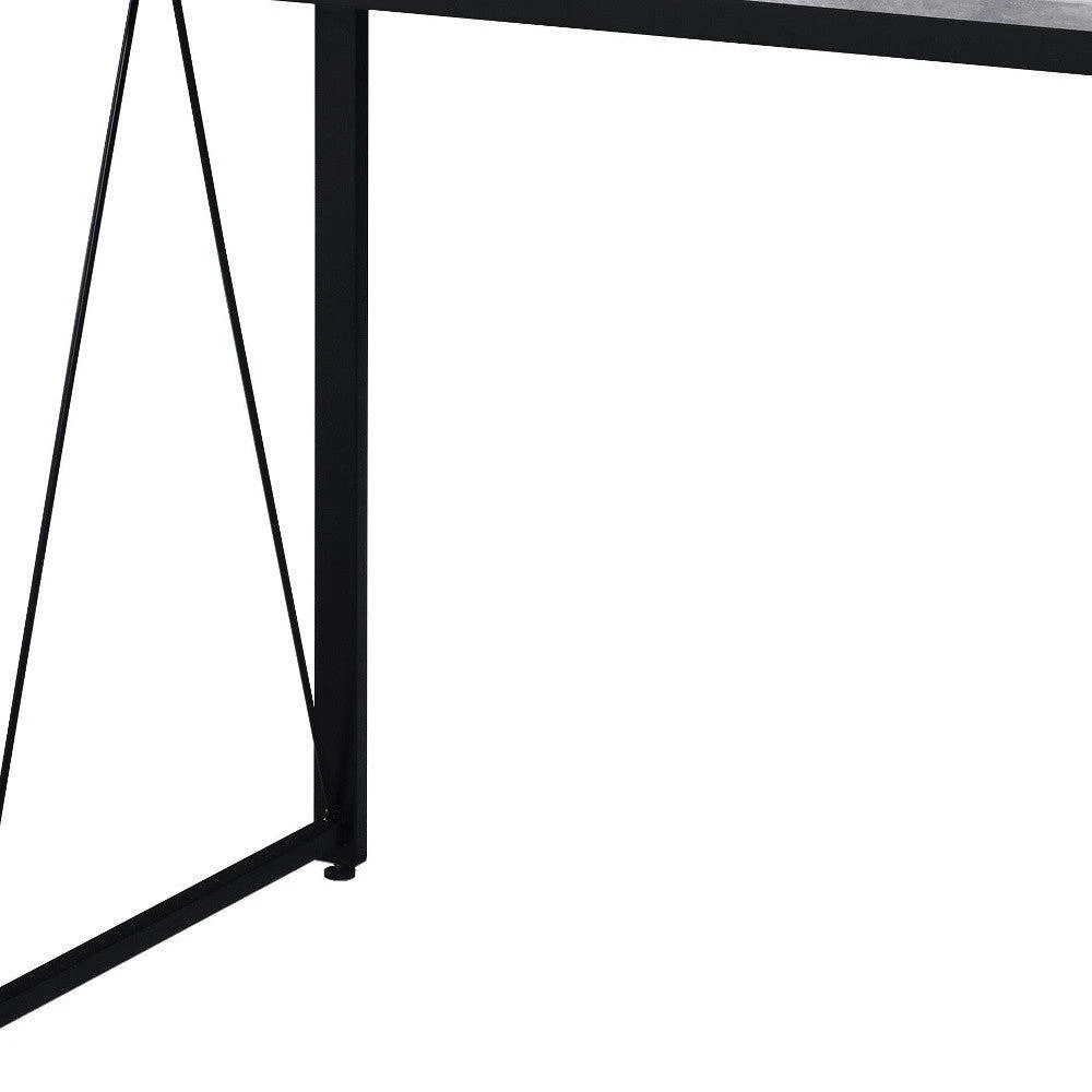 商品Hivvago|35" Antiqued White and Black Writing Desk,价格¥1267,第4张图片详细描述