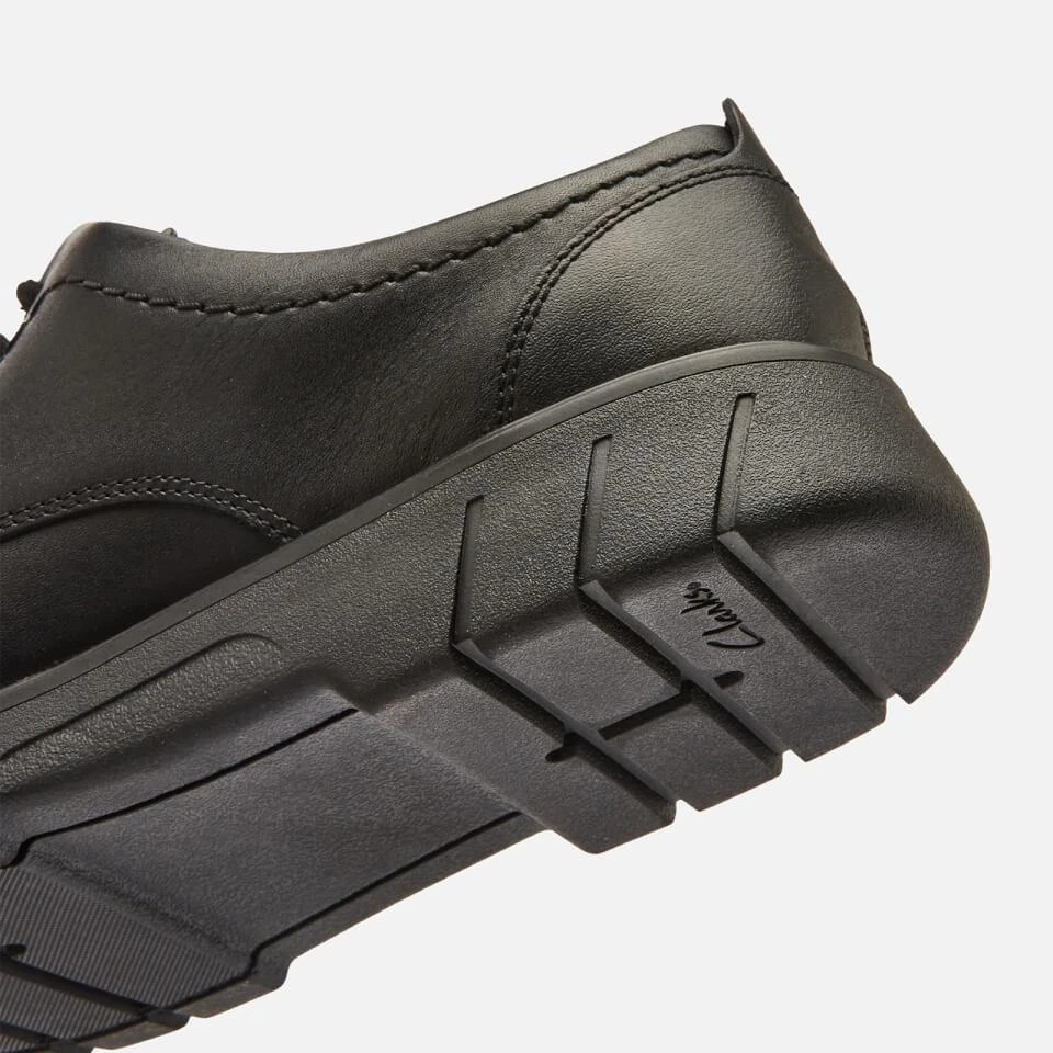 商品Clarks|CLARKS BRANCH LACE YOUTH SCHOOL SHOES - BLACK LEATHER,价格¥326,第4张图片详细描述