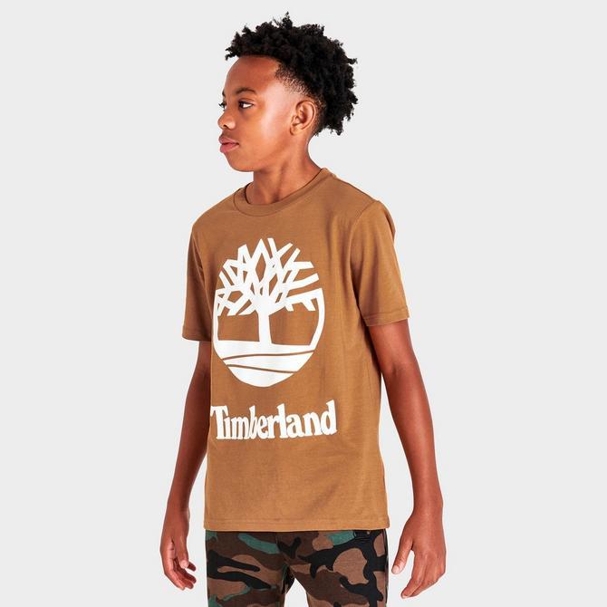 Kids' Timberland Big Tree Logo T-Shirt商品第3张图片规格展示