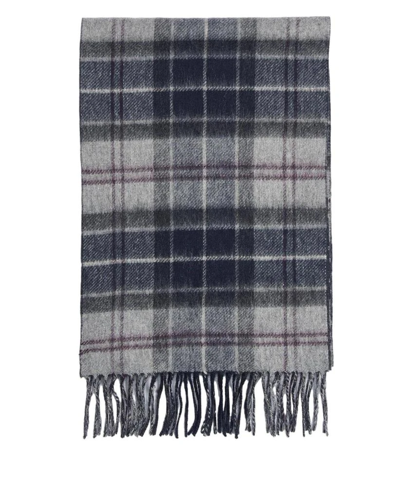 商品Barbour|Check Pattern Fringed Edge Scarf,价格¥979,第2张图片详细描述