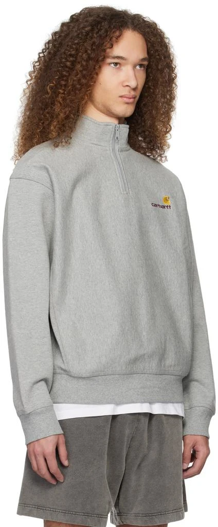 商品Carhartt WIP|Gray American Script Sweatshirt,价格¥779,第2张图片详细描述