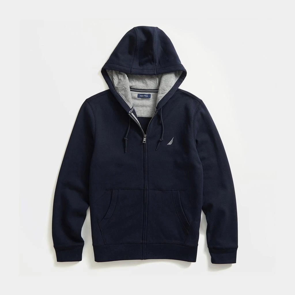 商品Nautica|Mens Big & Tall Full-Zip Hoodie,价格¥298,第1张图片