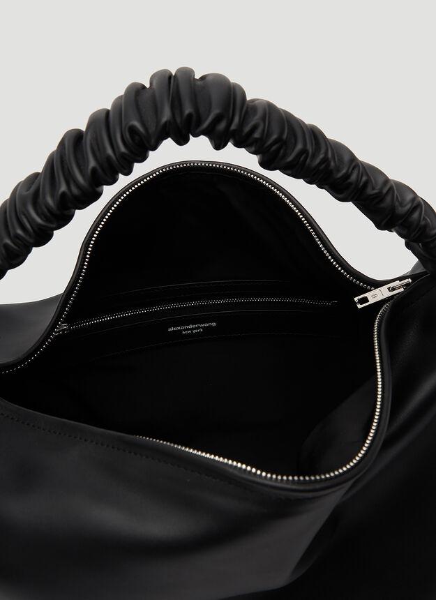 Scrunchie Large Handbag in Black商品第6张图片规格展示