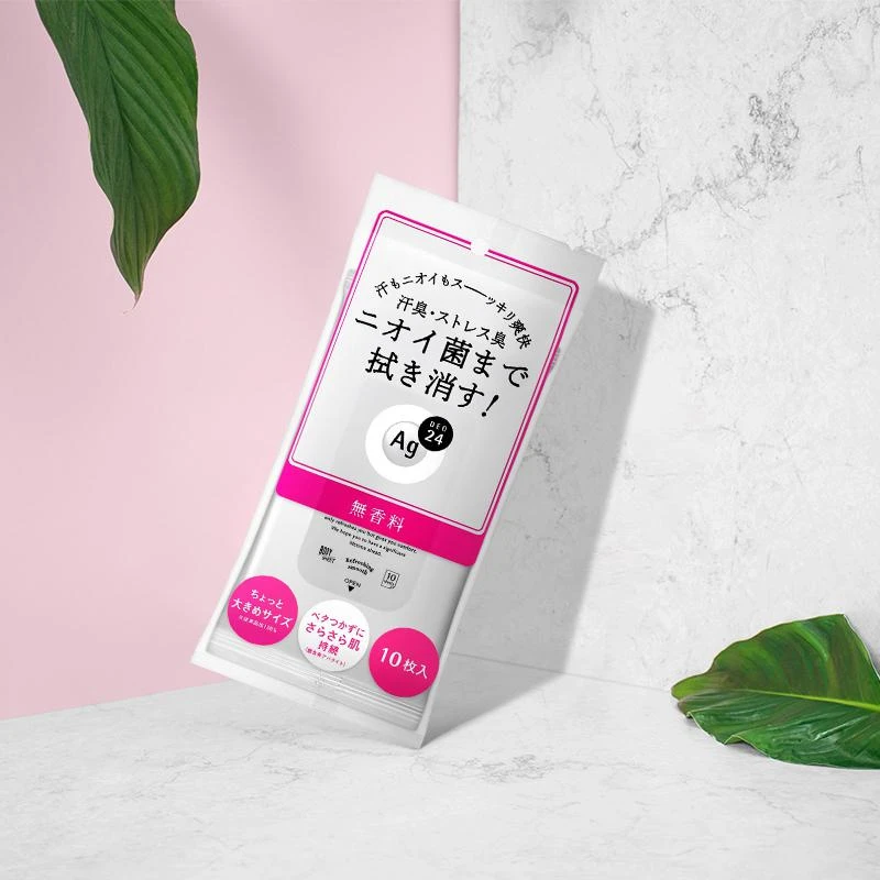 商品[国内直发] Shiseido|SHISEIDO资生堂 Ag Deo 24清洁除体味身体湿巾 无香型 10片,价格¥25,第1张图片