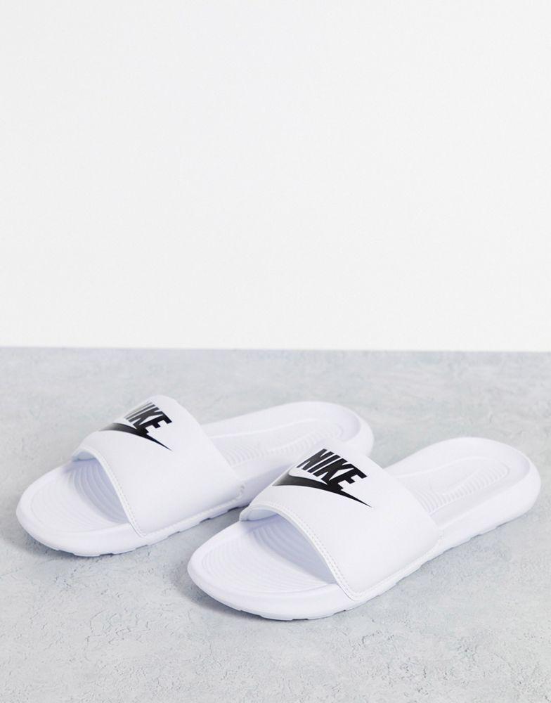 Nike Victori sliders in white商品第1张图片规格展示