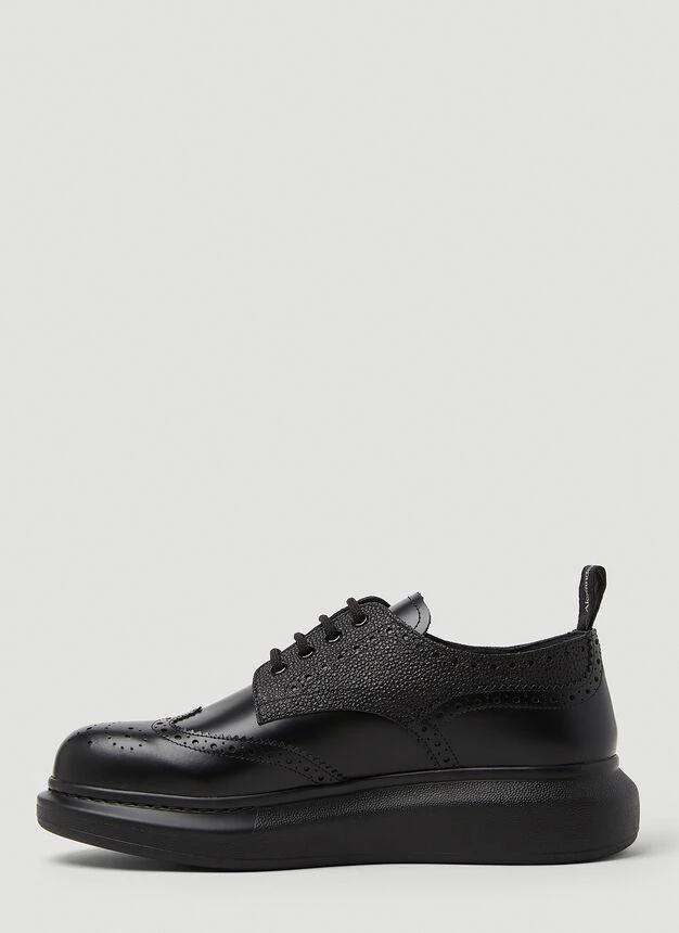 商品Alexander McQueen|Platform Brogue Lace-Up Shoes in Black,价格¥3881,第3张图片详细描述