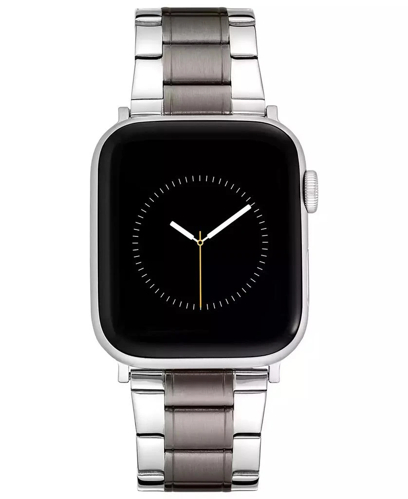 商品WITHit|Black and Silver-Tone Stainless Steel Y-Link Bracelet designed for Apple Watch® 42mm (Series 1-3 only) & 44/45/46/49mm (Ultra & Ultra 2),价格¥373,第1张图片