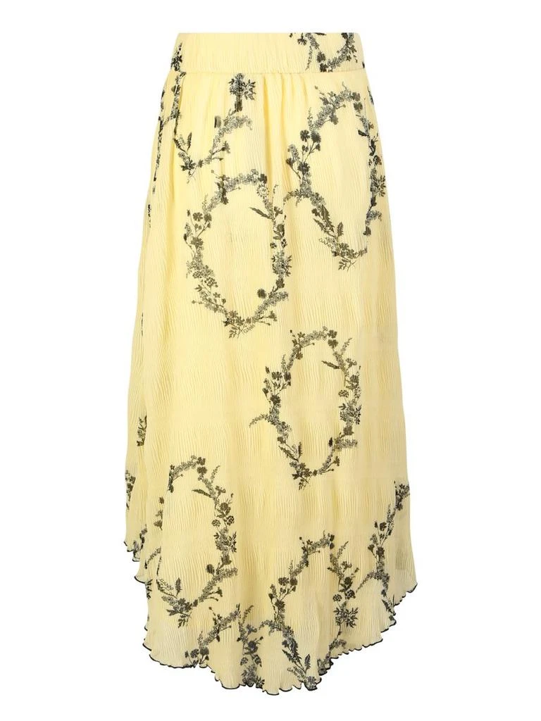 商品Ganni|GANNI THIS ROMANTIC SKIRT FROM GANNI IS MADE FROM PLEATED GEORGETTE WITH A CONTRASTING FLORAL PRINT,价格¥926,第2张图片详细描述