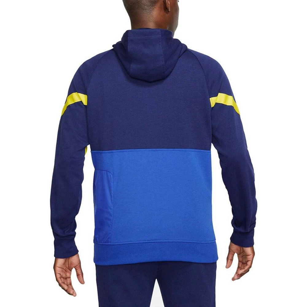 商品NIKE|Men's Blue Chelsea Travel Fleece Half-Zip Hoodie,价格¥778,第2张图片详细描述