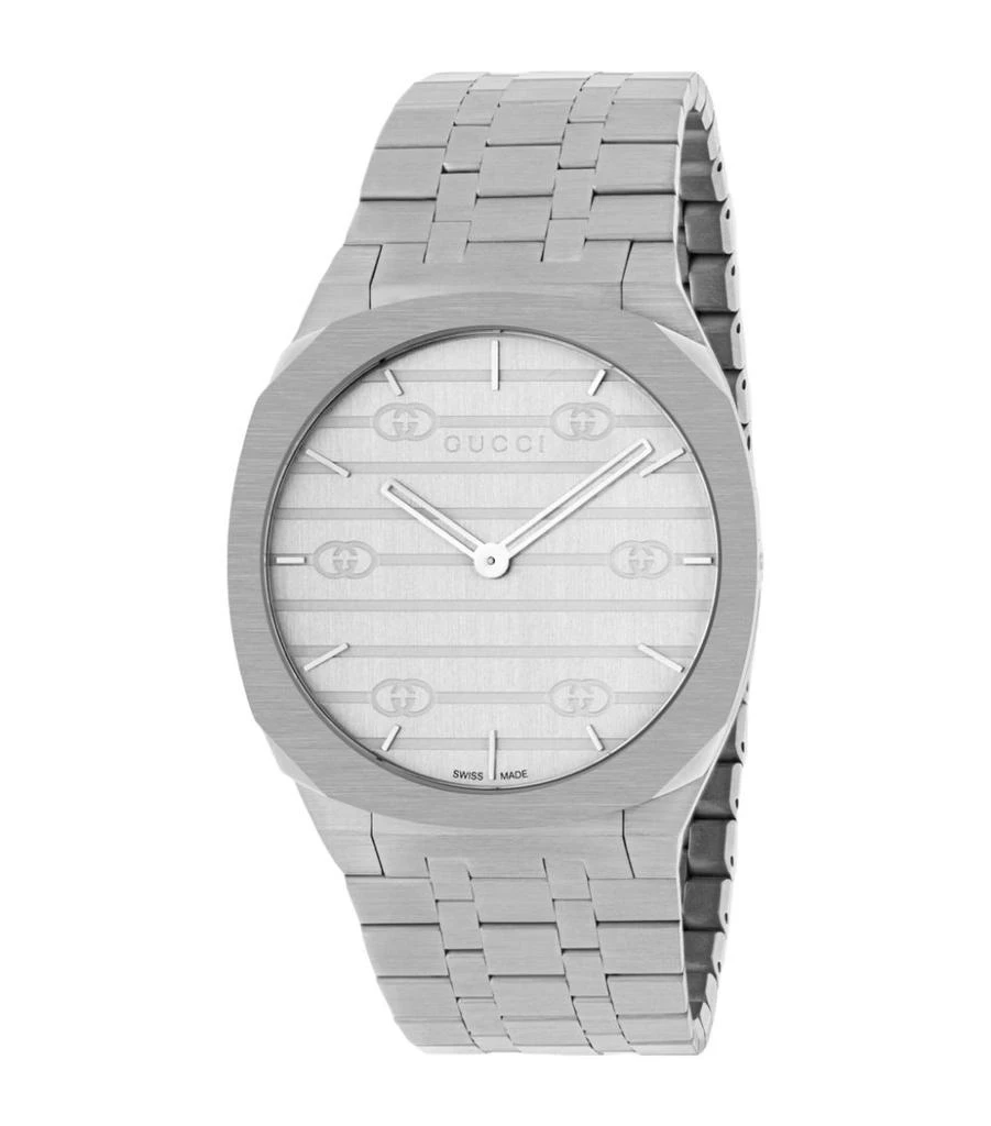 商品Gucci|Stainless Steel GUCCI 25H Watch 38mm,价格¥11499,第1张图片