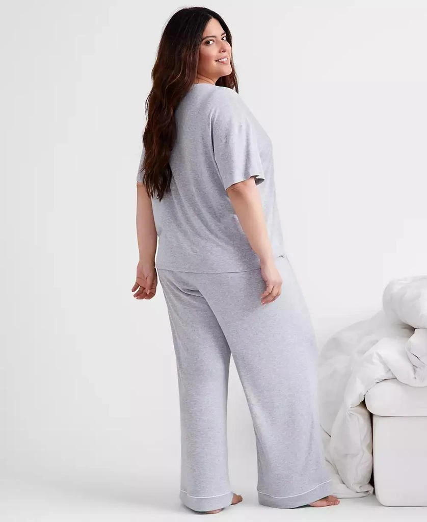 商品State of Day|Ribbed-Knit Pajama Set XS-3X, Created for Macy's,价格¥217,第3张图片详细描述