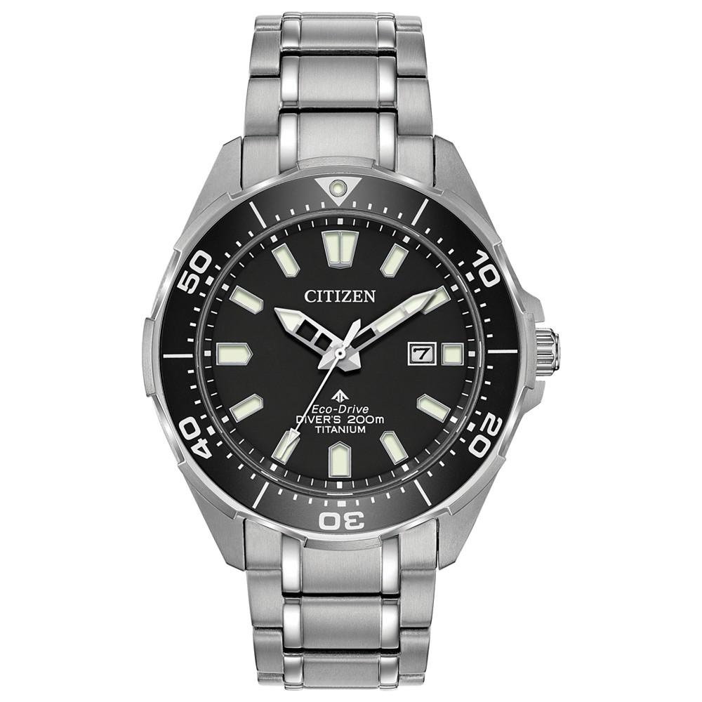 Eco-Drive Men's Promaster Diver Super Titanium Bracelet Watch 44mm商品第1张图片规格展示