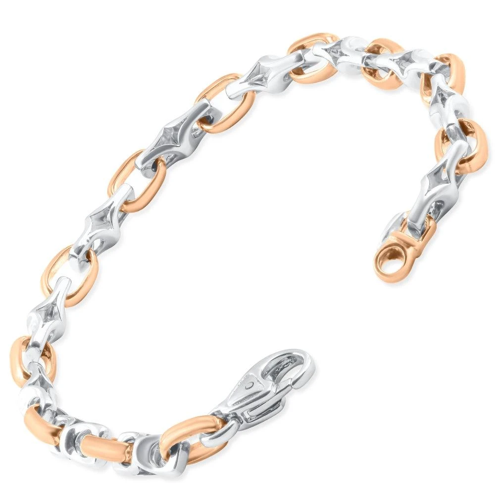 商品Pompeii3|Men's Link 14k Gold (31gram) or Platinum (49gram) 6mm Bracelet 8.25",价格¥20895,第2张图片详细描述