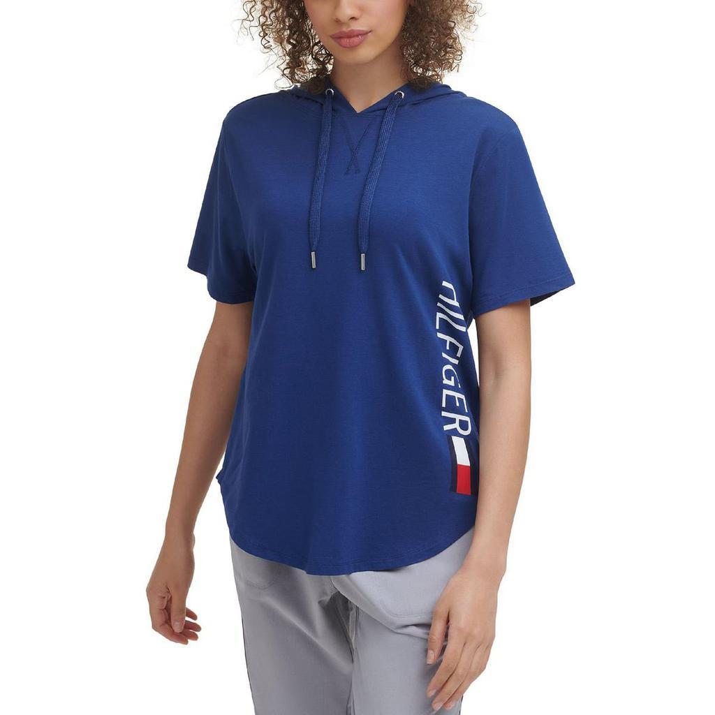 商品Tommy Hilfiger|Tommy Hilfiger Sport Womens T-Shirt Fitness Hoodie,价格¥140-¥175,第4张图片详细描述