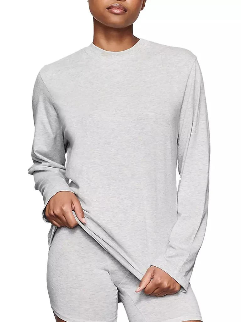 商品SKIMS|Boyfriend Long-Sleeve T-Shirt,价格¥353,第3张图片详细描述