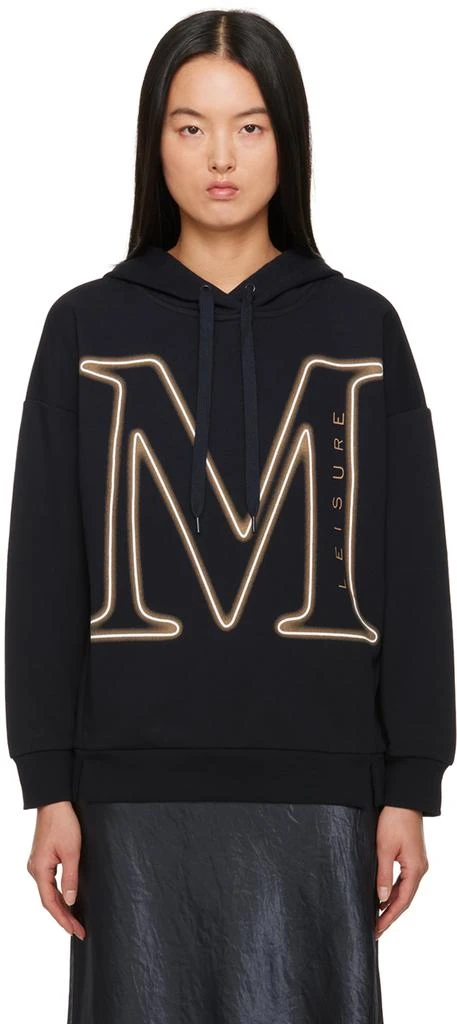 商品Max Mara|Navy Printed Hoodie,价格¥1193,第1张图片