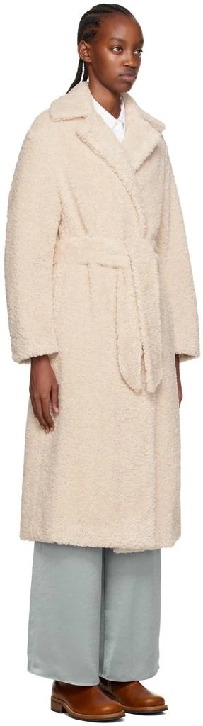 商品Vince|Beige Textured Faux-Fur Coat,价格¥2840,第2张图片详细描述