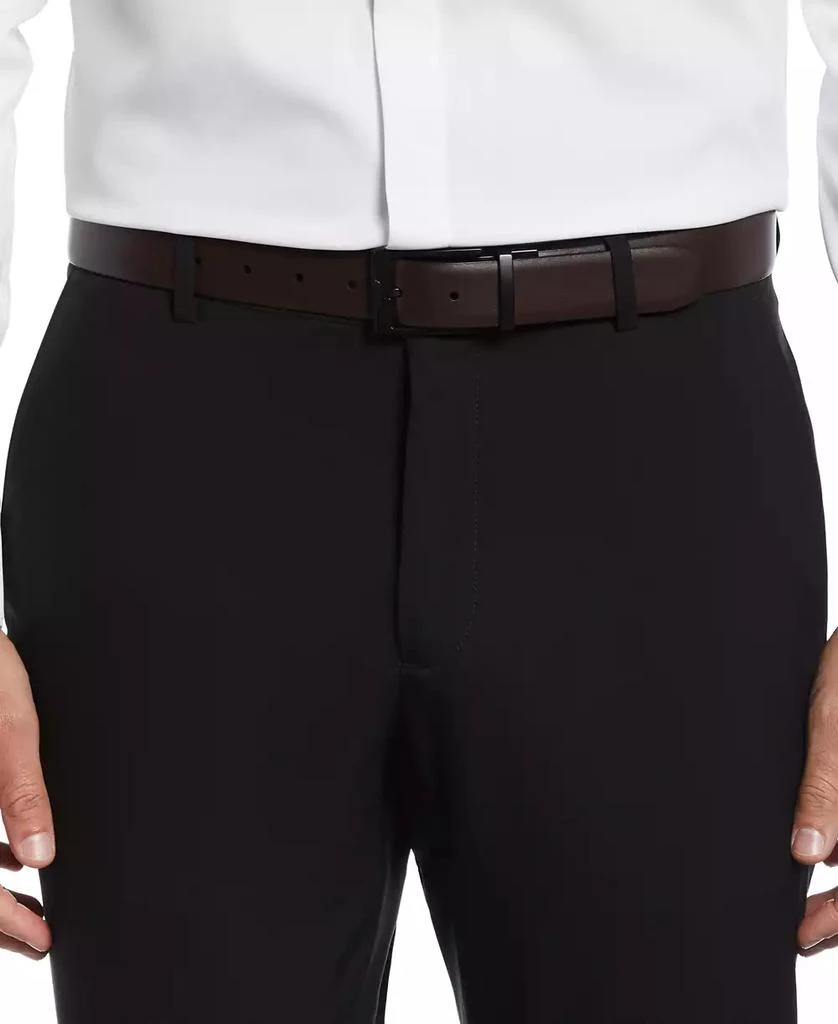 商品Perry Ellis|Men's Matte Black Reversible Buckle Leather Belt,价格¥222,第2张图片详细描述
