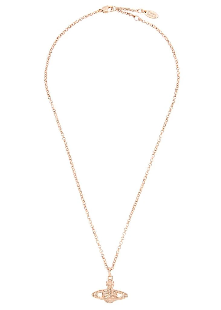 商品Vivienne Westwood|Mini Bas Relief rose gold-tone orb necklace,价格¥1013,第1张图片