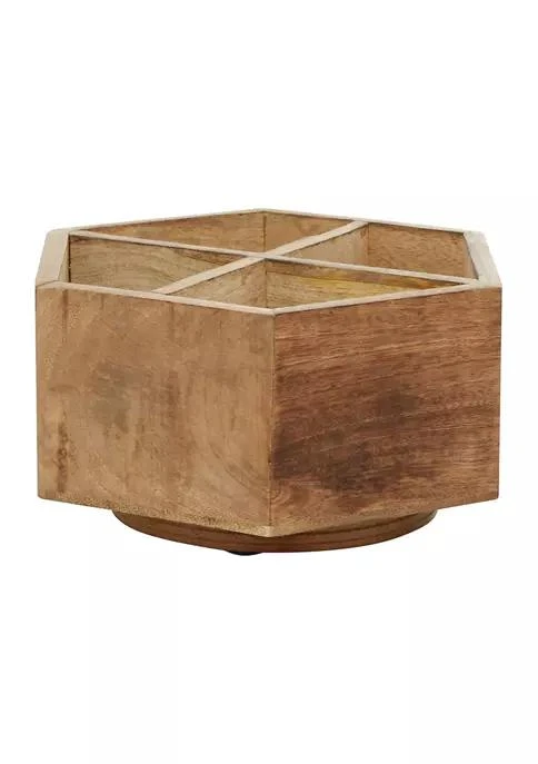 商品Monroe Lane|Lane Rustic Wood Wine Holder,价格¥615,第4张图片详细描述