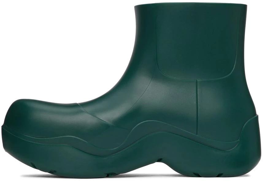 商品Bottega Veneta|Green Matte Puddle Chelsea Boots,价格¥6226,第3张图片详细描述
