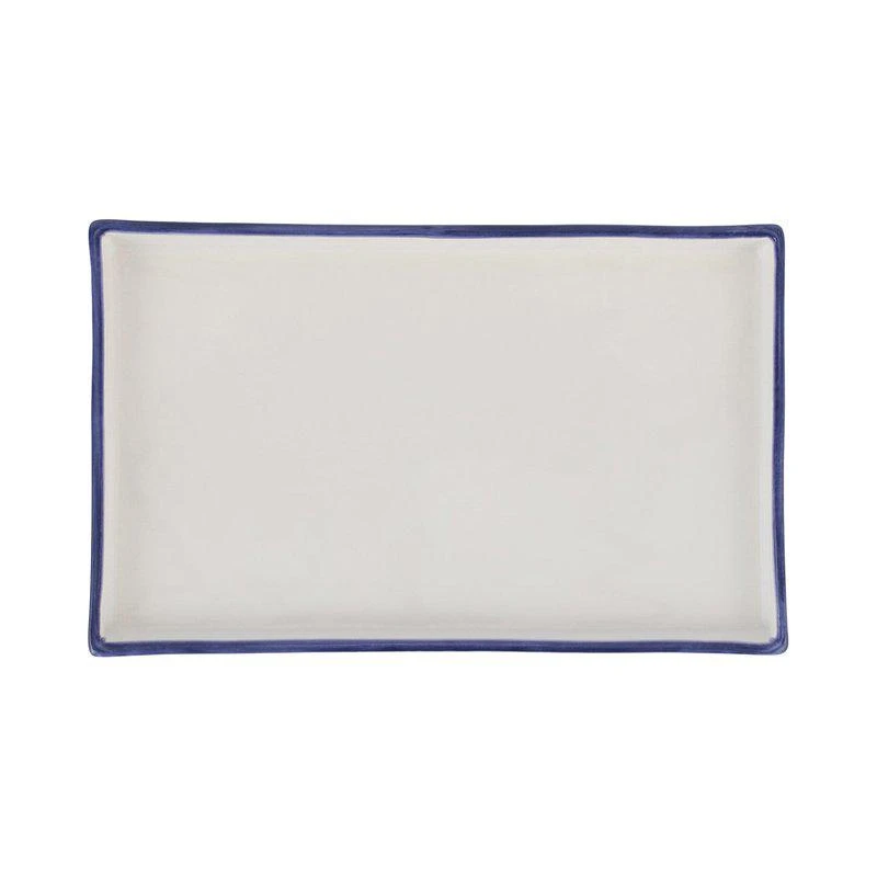 商品Viva by Vietri|Santorini Stripe Rectangular Tray,价格¥304,第1张图片