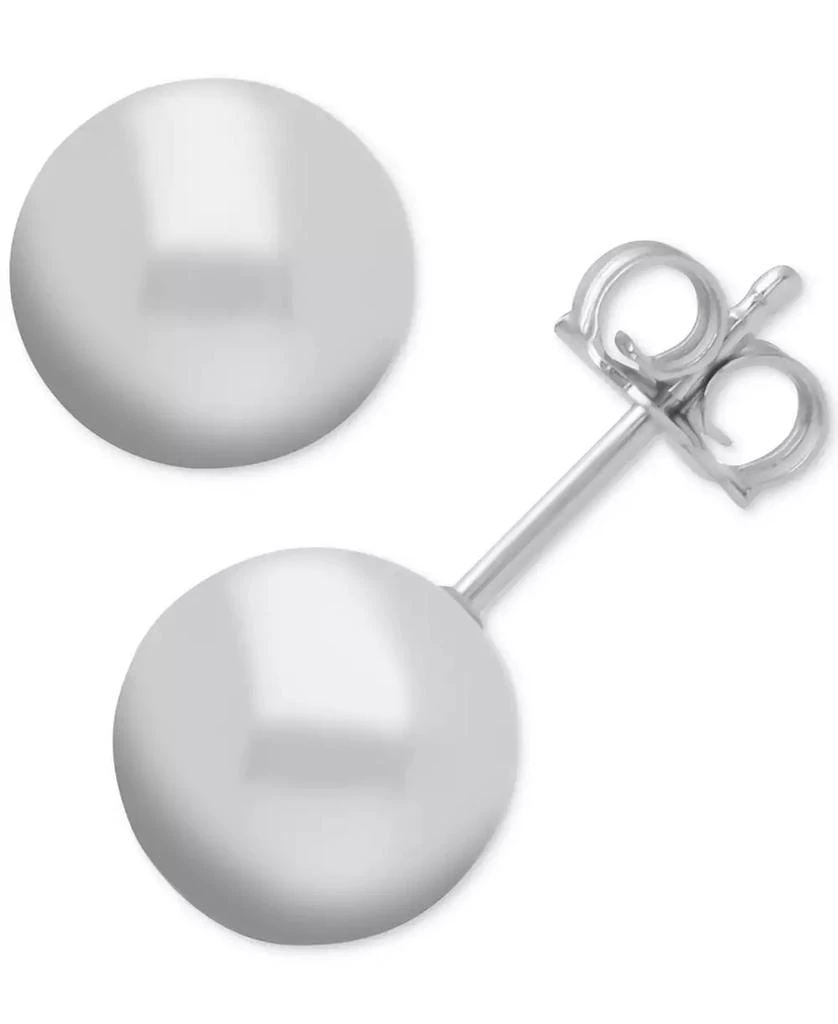 商品Essentials|Ball Stud Silver Plate Earrings,价格¥223,第2张图片详细描述