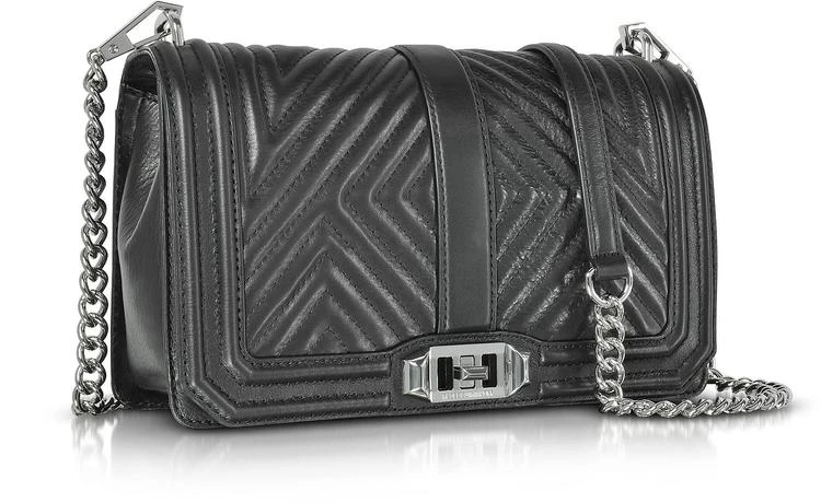 商品Rebecca Minkoff|黑色地理绗缝Love斜挎包,价格¥1415,第2张图片详细描述
