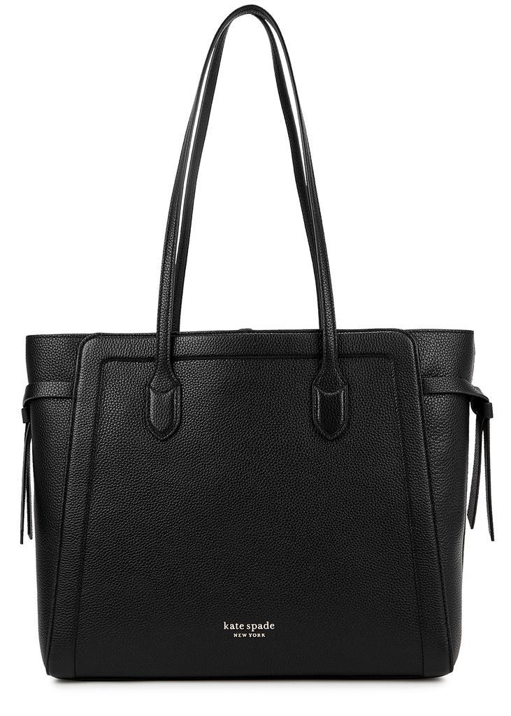 商品Kate Spade|Knott large black leather tote,价格¥2638,第1张图片