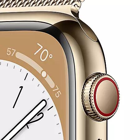 Apple Watch Series 8 GPS + Cellular 41mm Stainless Steel Case with Milanese Loop (Choose Color)商品第3张图片规格展示