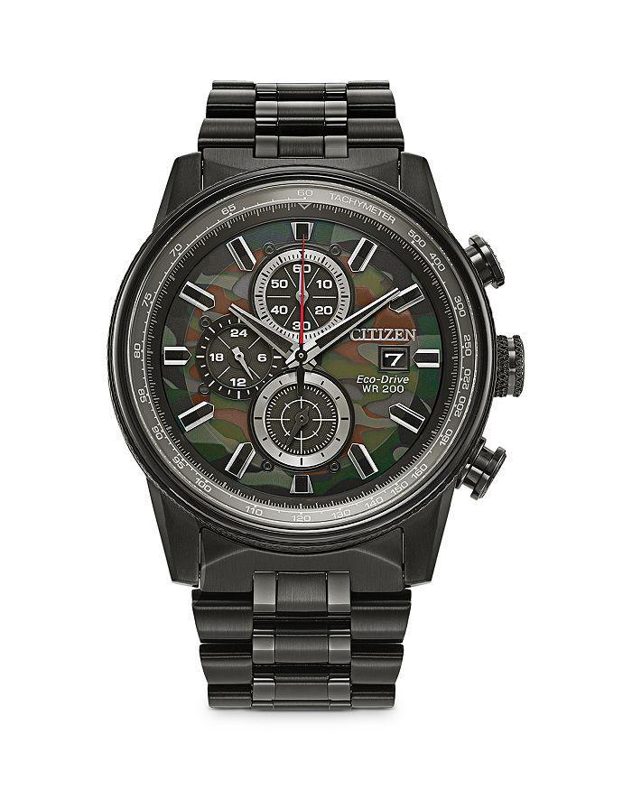 商品Citizen|Eco-Drive Camo Nighthawk Chronograph Stainless Steel Watch, 43mm,价格¥3813,第3张图片详细描述